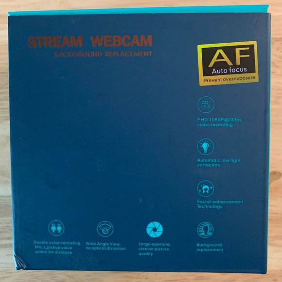 NIB HD Auto Focus Stream Webcam - Picture 1 of 4